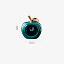 GobekUsa Gold-plated Ceramic Apple Storage Box for Home Decor and Organization