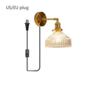 GobekUsa Glass Shade LED Wall Lamp for Luxury Living Room Decor