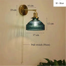 GobekUsa Glass Shade LED Wall Lamp for Luxury Living Room Decor