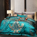 GobekUsa 1200TC Jacquard Bedding Set: Queen King Size Linens, Comforter Cover, Sheet, Pillowcase