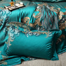 GobekUsa 1200TC Jacquard Bedding Set: Queen King Size Linens, Comforter Cover, Sheet, Pillowcase