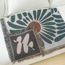 GobekUsa Daisy Pattern Woven Throw Blanket: Stylish Tassel Thread Blanket for Home Decor & Picnics