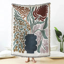 GobekUsa Daisy Pattern Woven Throw Blanket: Stylish Tassel Thread Blanket for Home Decor & Picnics