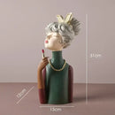 GobekUsa Bowknot Girl Resin Figurine | Home Room Decor & Wedding Gift