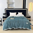 GobekUsa Cozy Flannel Nap Blanket - Solid Color Warmth