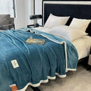 GobekUsa Cozy Flannel Nap Blanket - Solid Color Warmth