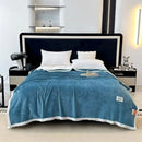 GobekUsa Cozy Flannel Nap Blanket - Solid Color Warmth