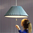 GobekUsa Deformed Fabric Umbrella Chandeliers LED Lamp for Home Lighting