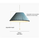 GobekUsa Deformed Fabric Umbrella Chandeliers LED Lamp for Home Lighting