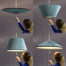 GobekUsa Deformed Fabric Umbrella Chandeliers LED Lamp for Home Lighting