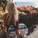 Sea Green Mexican Falsa Yoga Blanket