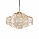 Teardrops Tiered Shell Pendant Light