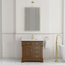 James Martin Brookfield 36" Single Bathroom Vanity, Honey Oak