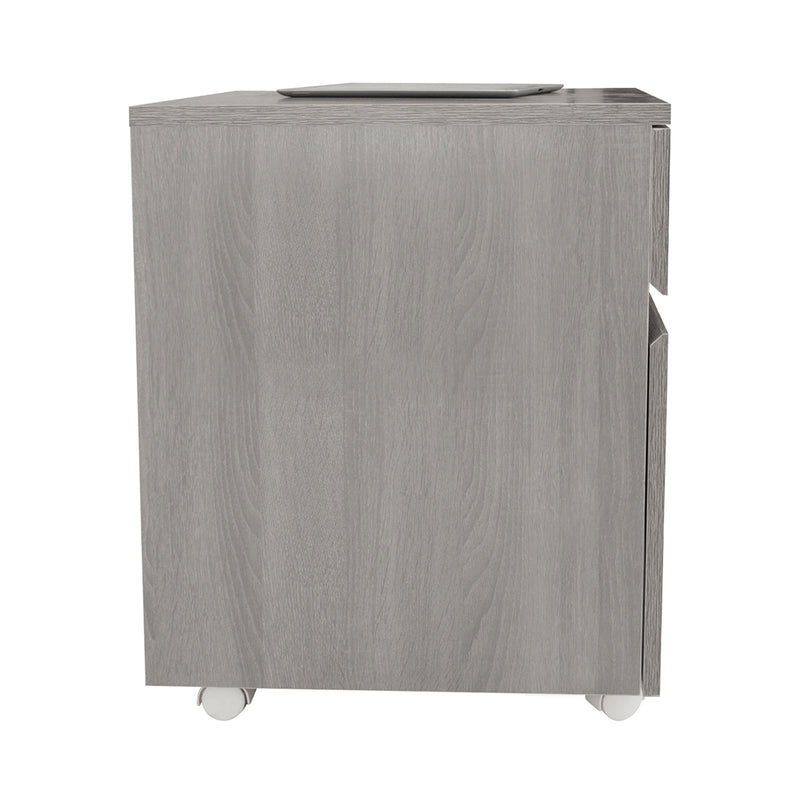 Techni Mobili Rolling Two Drawer Vertical Filing Cabinet with Lock and Storage, photo 7 of 10