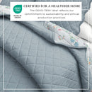 Floral Print & Scallopeded Edge Cotton Quilt Set - Katrin Collection by Great Bay Home