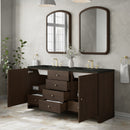 James Martin Gracyn 72" Double Bathroom Vanity, Sable