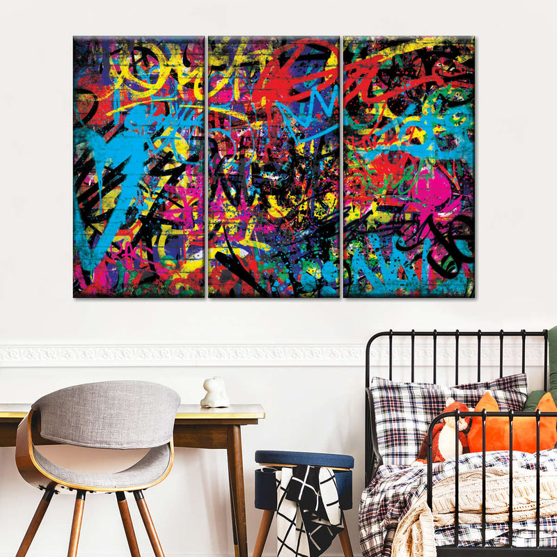 Abstract Graffiti Wall Art