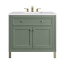 James Martin Chicago 36" Single Bathroom Vanity, Smokey Celadon