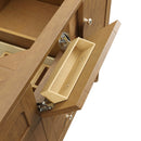 James Martin Laurent 60" Dual Mount Double Bathroom Vanity, Honey Oak