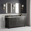 James Martin Brookfield 72" Double Bathroom Vanity, Black Onyx