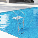 3-Step Telescoping Boat Ladder with Fiberglass Platform and Handrails by LJGDeals