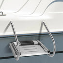 3-Step Telescoping Boat Ladder with Fiberglass Platform and Handrails by LJGDeals