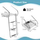 3-Step Telescoping Boat Ladder with Fiberglass Platform and Handrails by LJGDeals