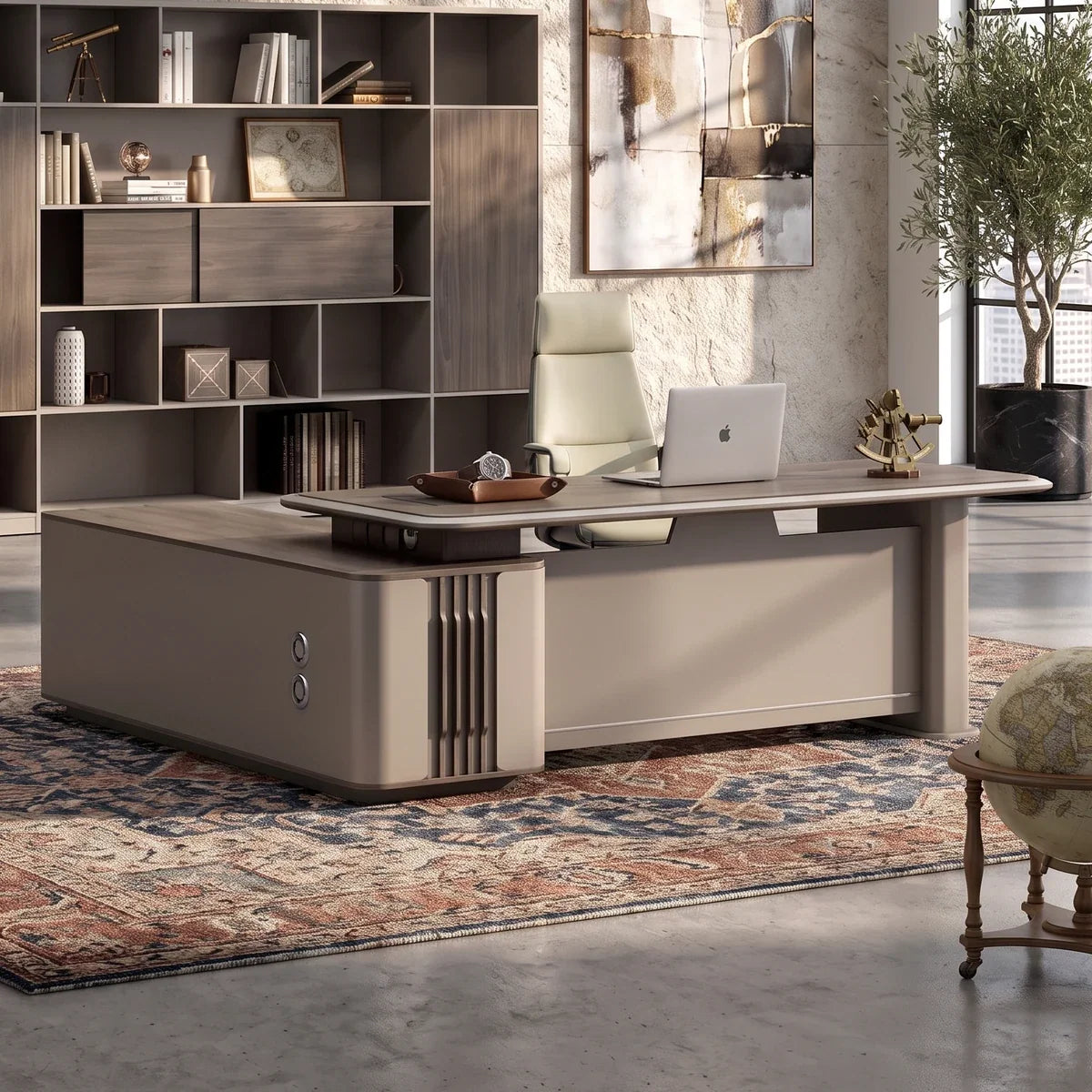 Teller · Modern L-Shaped Executive Desk, photo 2 of 13