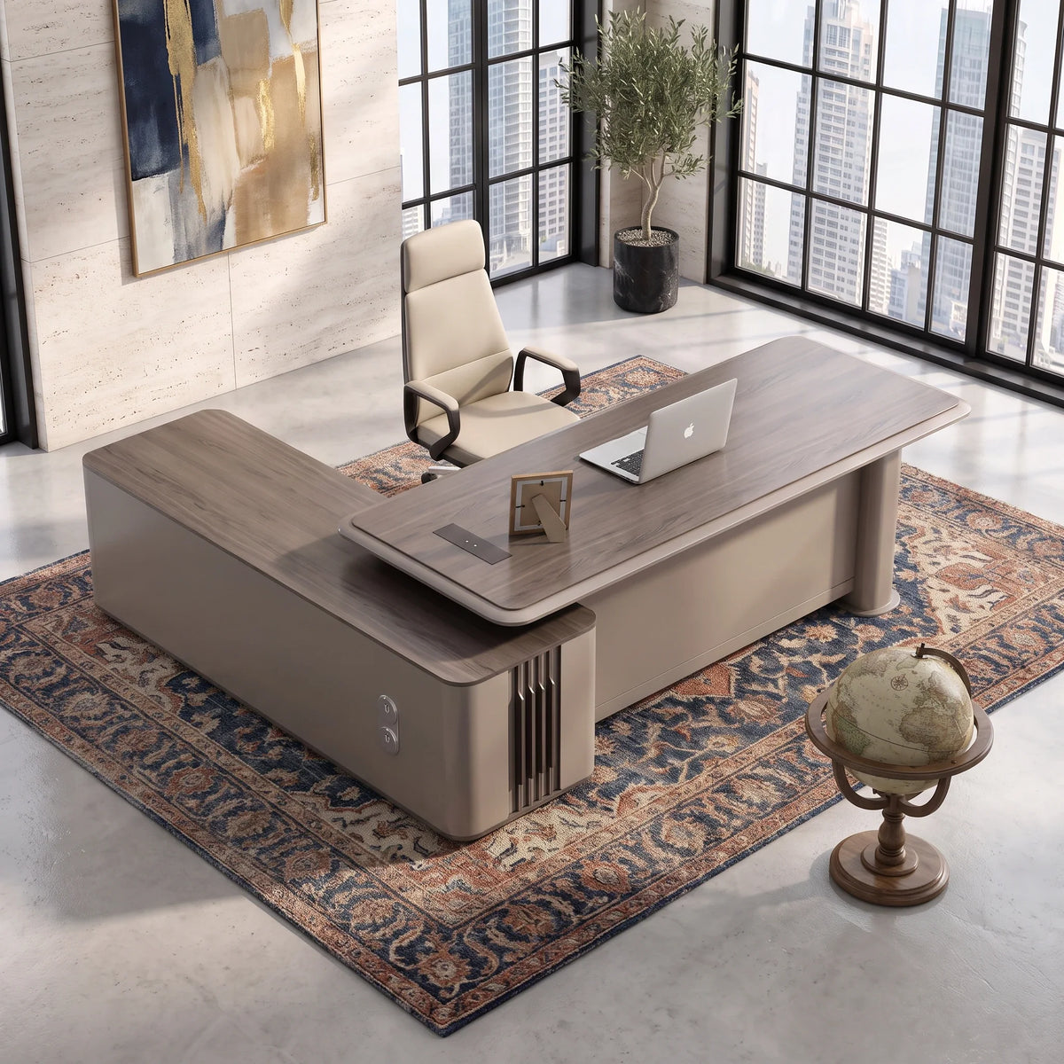 Teller · Modern L-Shaped Executive Desk, photo 4 of 13