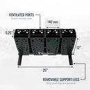 Telluride Ski Storage Rack | Holds 4 Pairs of Skis by StoreYourBoard