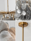 Tempest Smoked Glass Disc Chandelier