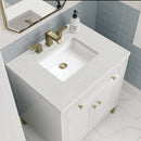 James Martin Chicago 30" Single Bathroom Vanity, Glossy White