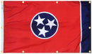 Tennessee Flag with Grommets Along the Edges for Wall Hanging by Flagman of America