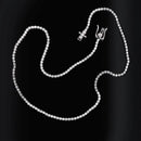 14K White Gold 3.50CT Lab-Grown Diamond Tennis Necklace