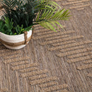 In- & Outdoor Rug Cologne with Bohemian Diamond Pattern