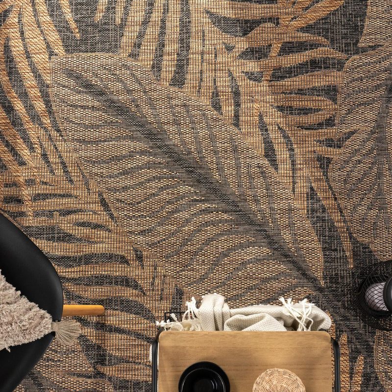 Indoor & Outdoor Rug Captera with Leaves Design