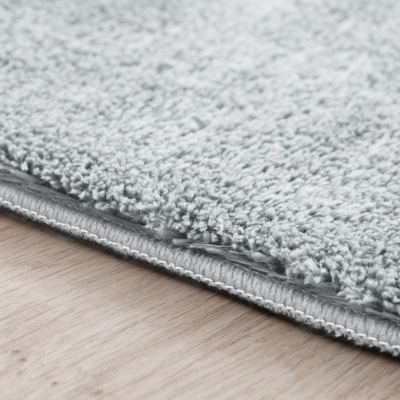 Soft Area Rug with Anti-Slip Backing Washable - Grey