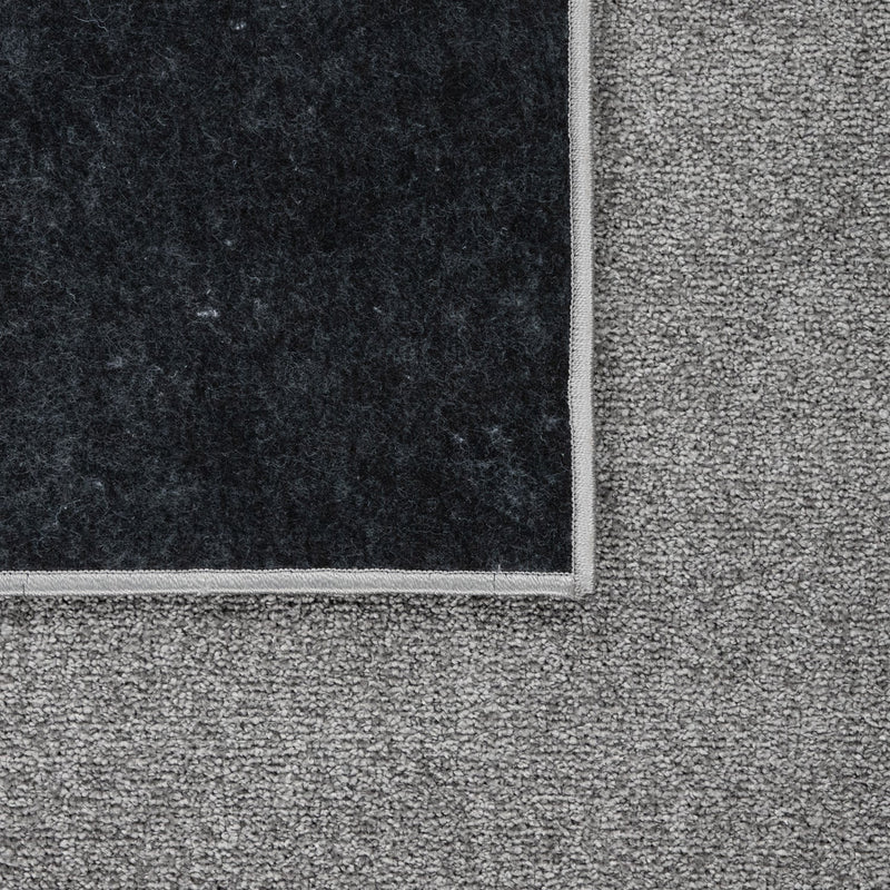Solid Flatweave Rug Porto for Living Room - Anthracite