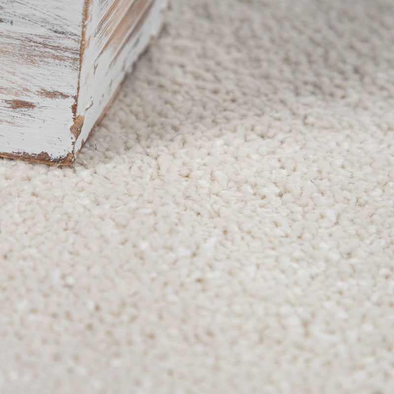 Solid Flatweave Rug Porto for Living Room - Cream