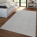 Solid Flatweave Rug Porto for Living Room - Silver