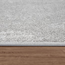 Solid Flatweave Rug Porto for Living Room - Silver