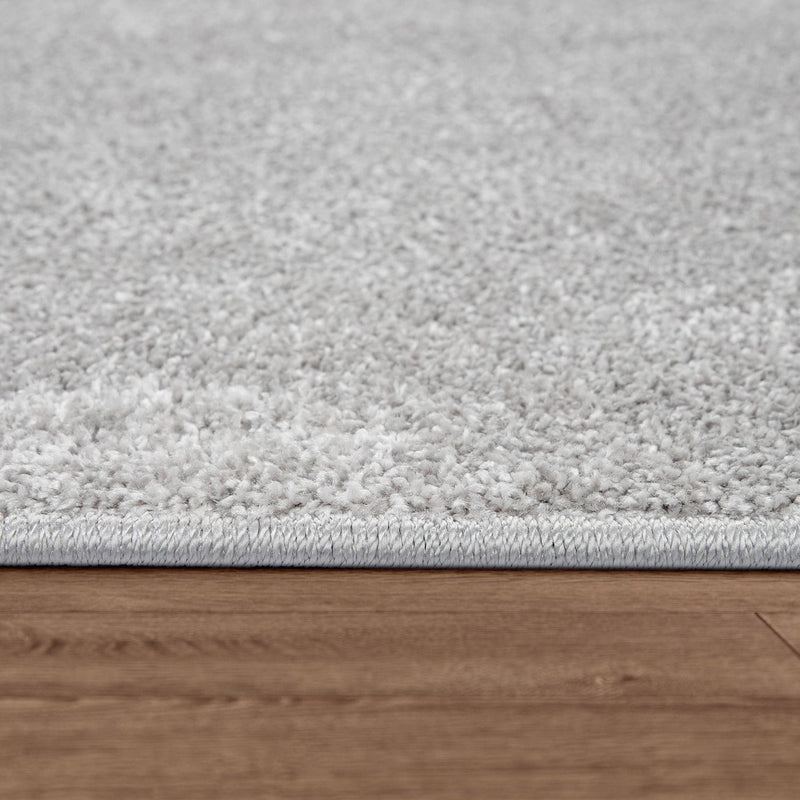 Solid Flatweave Rug Porto for Living Room - Silver