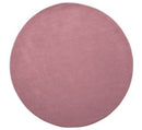 Custom Made Round Pink Modern Solid Design Hand Tufted Wool Rug