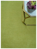 Terra Custom Made Modern Solid Design Green Hand Tufted Wool Rug