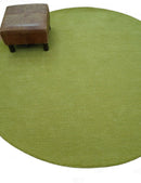 Terra Custom Made Modern Solid Design Green Hand Tufted Wool Rug