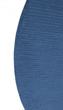 Custom Made Modern Solid Design Blue Round Hand Tufted Wool Rug
