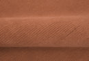 Custom Made Hand Tufted Rust Modern Solid Design Round Wool Rug