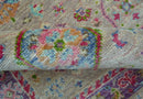 Terra Custom Made Traditional Tribal Design Beige And Pink Hand Knotted Wool Rug