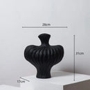 GobekUsa Fringe Heterophore Vase - Handcrafted Porcelain Floral Arrangement Ornament