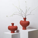GobekUsa Fringe Heterophore Vase - Handcrafted Porcelain Floral Arrangement Ornament